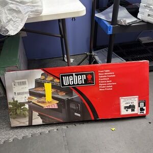 Weber 3400109 Front Folding Table Steel Shelf Searwood XL 600 Pellet Grills